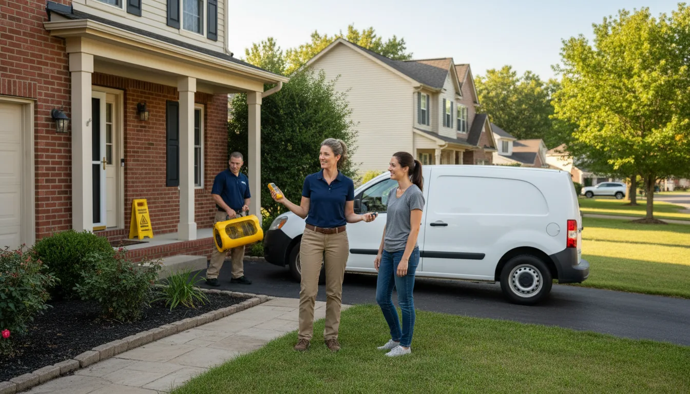 Residential water damage restoration in Biloxi, MS